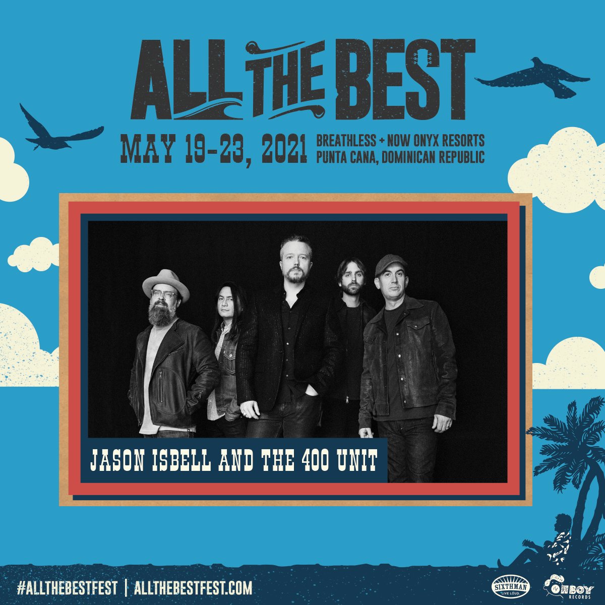 Only a few more months until we get to see these guys play on the white sandy beaches of the Dominican! #AllTheBestFest