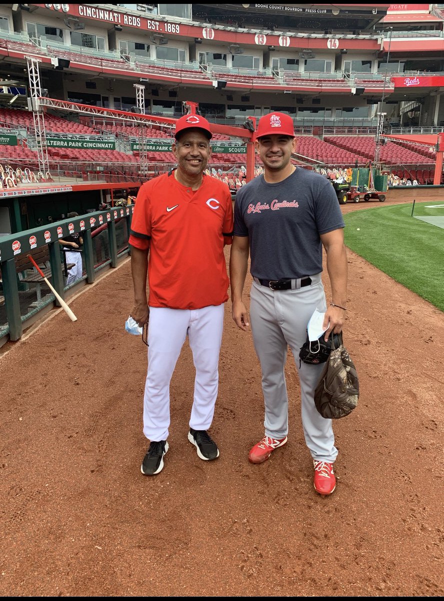 Laredo represented today at the MLB big show, playing against each other today.... Roel Ramirez and Freddy Benavidez on the BiG stage!!! #pantherbaseball#PantherNation