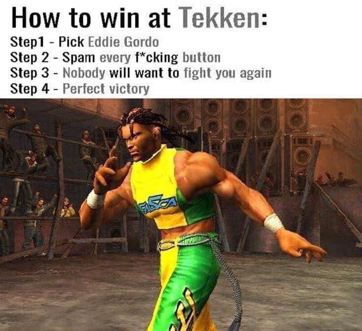 VGFGamers's tweet photo. How to win at Tekken https://t.co/tFlnAO12Gw