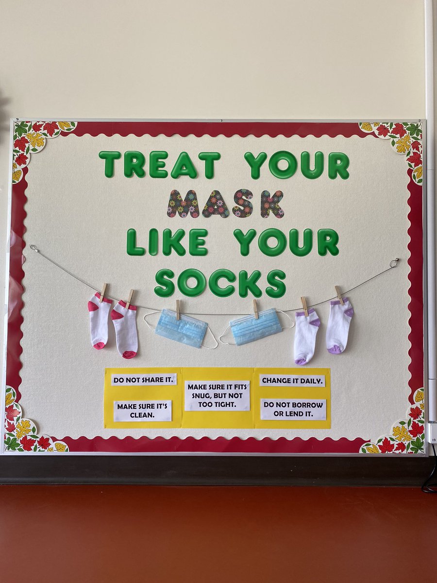 laurambieber1's tweet photo. My classroom reminder for the 2020/21 school year. 😷 Excited to be part of the @EWCSWolverines team and to meet the students next week! @PrairieValleySD https://t.co/G7h3ORocwF