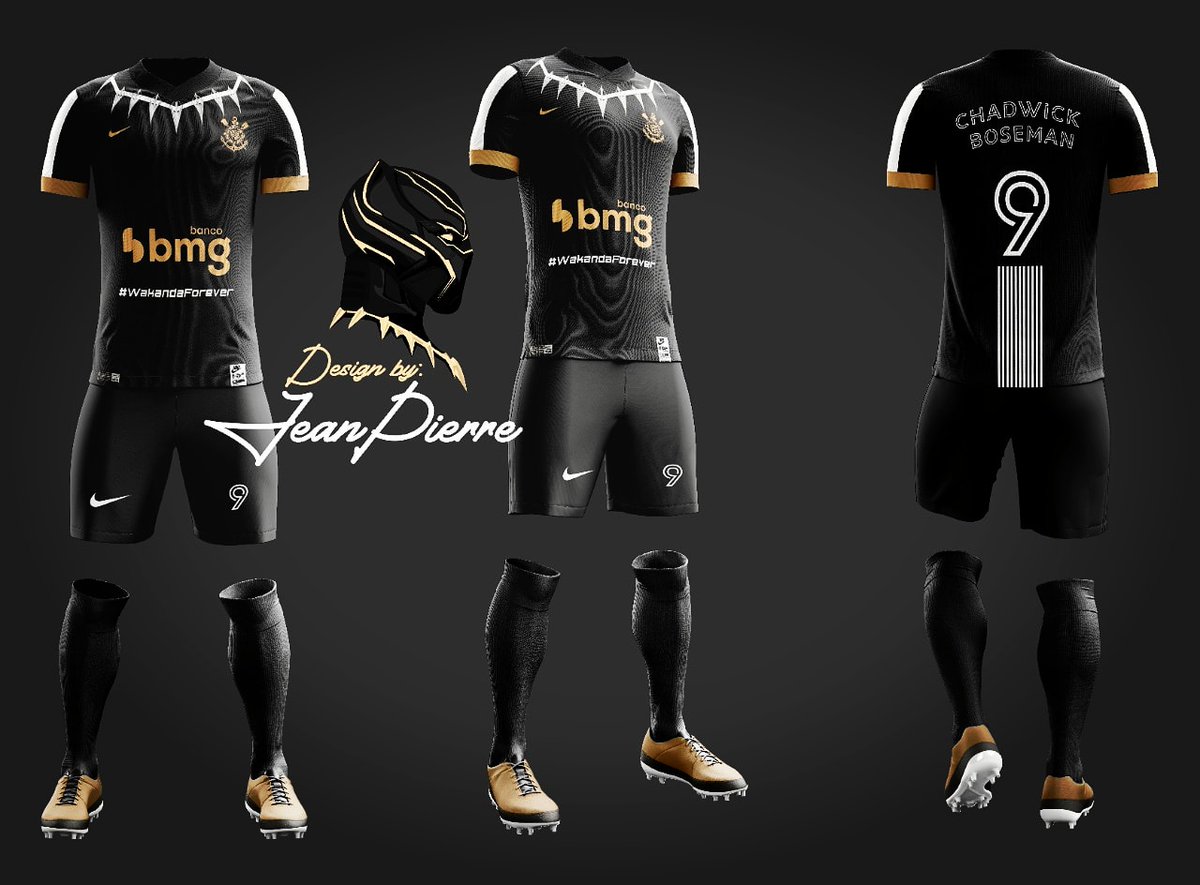 PierreDesigner's tweet image. Ei @nikefutebol o que acha dessa ideia  os Corinthianos aprovaram bastante o @Corinthians ficaria perfeito nesse manto #WakandaForever
