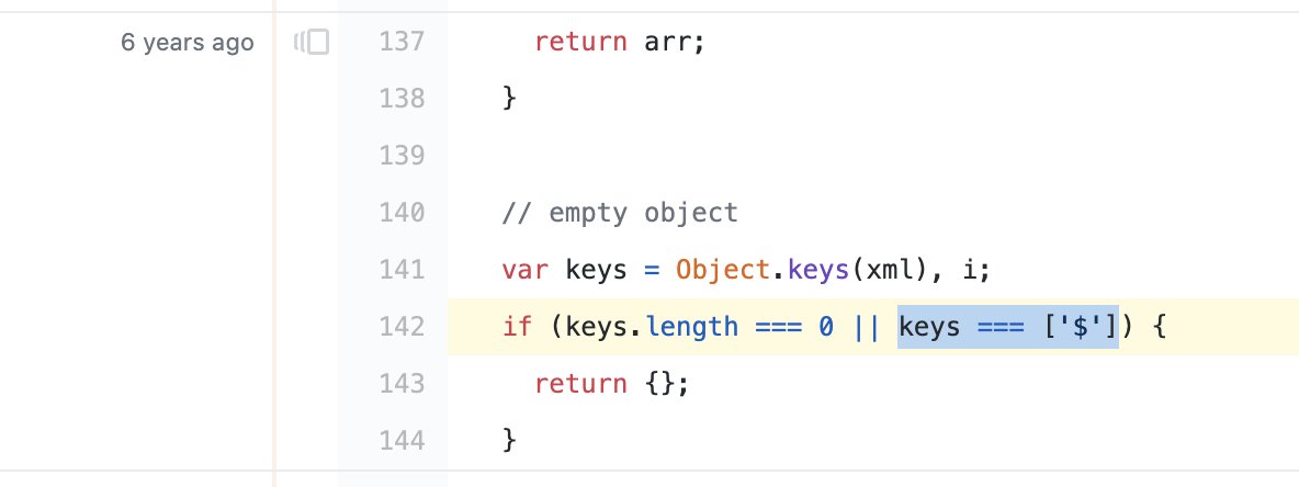 hichaelmart's tweet photo. If you're ever feeling down about your code, keep your chin up: I just noticed the AWS SDK has had this for six years 😬

(you can't compare arrays like this in JS) https://t.co/V6EGIUCWiP