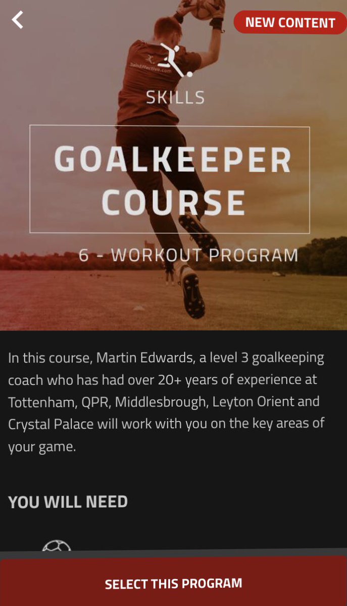 Today is the day we went live on the <a href="/TrainEffective/">Train Effective</a> app with my goalkeeping course!