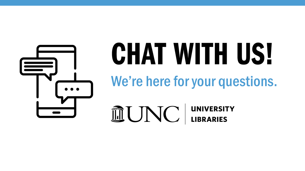 UNC Library tweet media