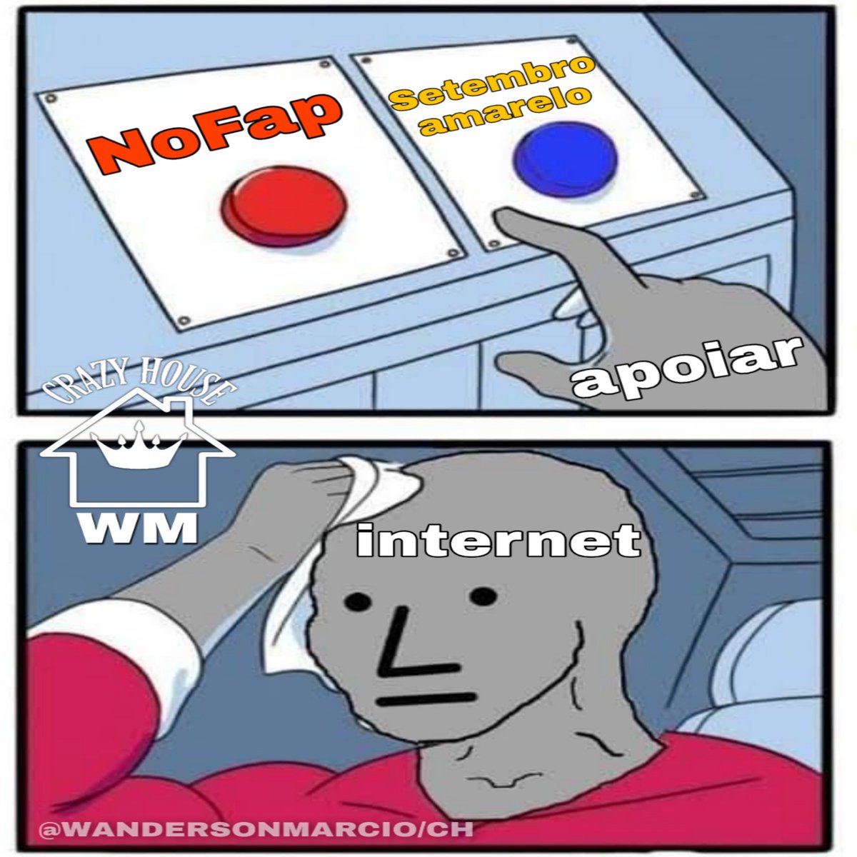 crazyhousech_'s tweet photo. abre a imagem*
•
•
•
•
•
•
•
•
•
•
#memesbrasil #memes #memesbrasileiros #shitpost #shitpostbrasil #nofap #nofapbrasil #nofapseptember #nofapchallenge #memesnofap #nofapmemes #nofapmotivation #setembroamarelo #setembroamarelo💛 #setembro #depressao #memesbr https://t.co/WFMC5FMjqO