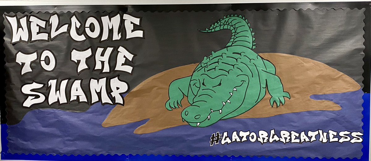 LasterKristen's tweet photo. Ready for my @CampbellGators students to get here! #gatorgreatness #cfisdspirit https://t.co/QWu4SZ3Fhg