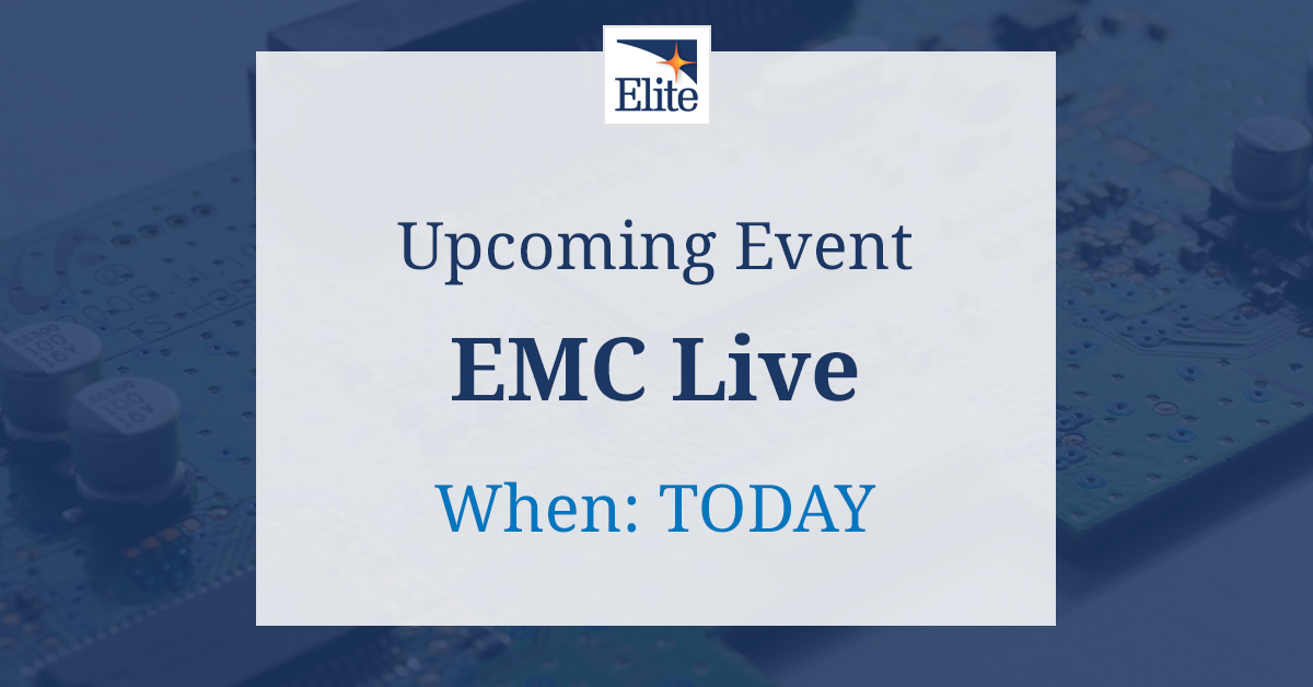 EliteTest's tweet photo. Today's the day! Will we see you there? Event details: https://t.co/1OKFElh8go #EMClive #EMCevent #onlineevent #electricalengineering #EMCtesting #virtualevent https://t.co/OSup4XMcT6