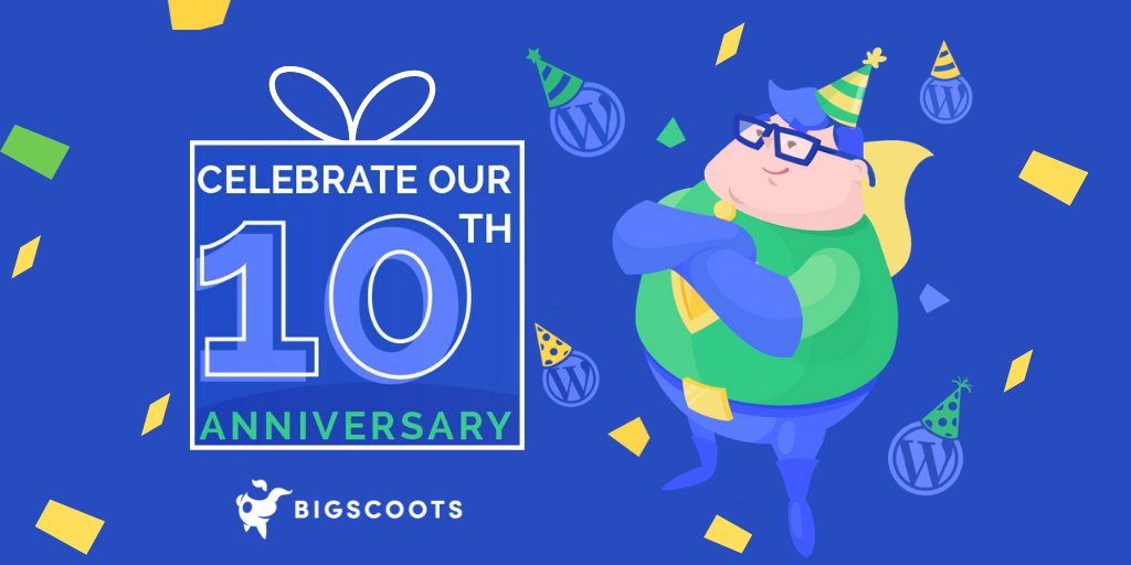 We are celebrating our 10 year anniversary this week!🎉🥳

Thank you to each and every one of our amazing clients and team members - we couldn't have made it through this decade without you!💙💙💙

We get to enjoy what we do every day because of you!

#BigScoots #hosting #webhost