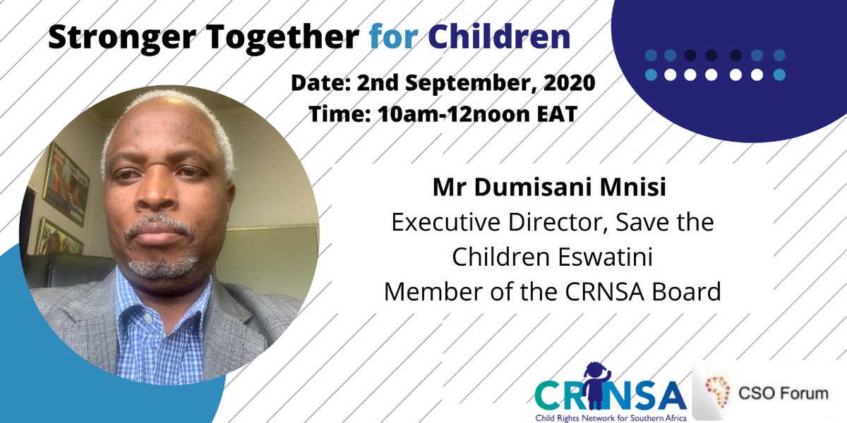 ACERWC_CSOForum's tweet image. #ACERWC35SideEvent 
zoom.us/webinar/regist…
Stronger Together 💪 for Children ❤️
Register and let your views be heard. 
When we come together great things happen ✨
@CRNSA4 @MTotoNews @PlanAULiaison @ESASavechildren @Save_AU_Liaison @DIGNIFIED_ug @rahab_ug @acerwc @PlanMEESA