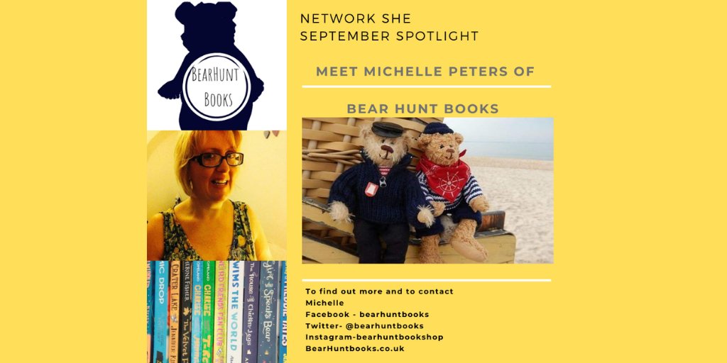 networkshe's tweet photo. #DiamondMembers - #SeptemberSpotlight
Meet Michelle Peters of @bearhuntbooks.
I have loved books since discovering my school library in 1985. Bear Hunt Books is an online children's bookshop.
It's a place to buy New children's books.
Collectors editions, first Edition and Signed. https://t.co/YjAcPxgVID