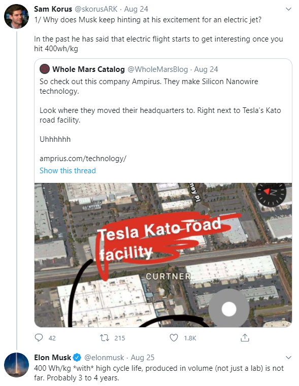 Our study of heavy trucks around Rotterdam shows >80% travel 500-800 km a day and then return to base.  https://www.portofrotterdam.com/sites/def... (Dutch, sorry.)With tech expected within 5 years (e.g. by  @elonmusk) we will get cells of 2.5 kg/kWh => packs of ~3.5 kg/kWh.