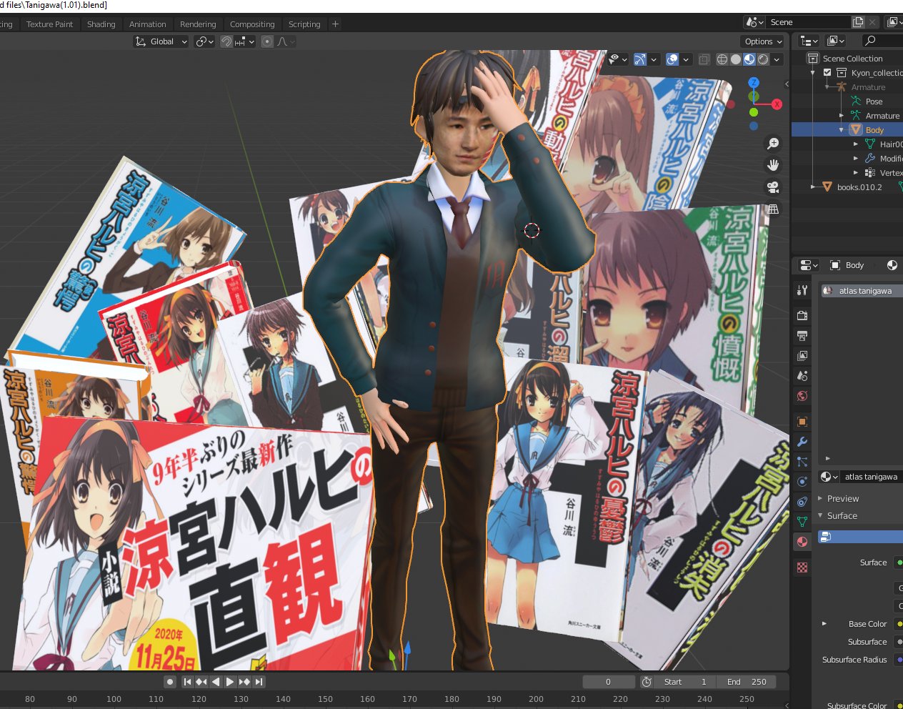 Yuki Nagato God Tanigawa Nagaru Statue Work In Progress 谷川 流神 立像 進行中の作業 Unity3d Blender Sos団 涼宮ハルヒ ハルヒ 谷川流 T Co Yiibxx2zdu Twitter