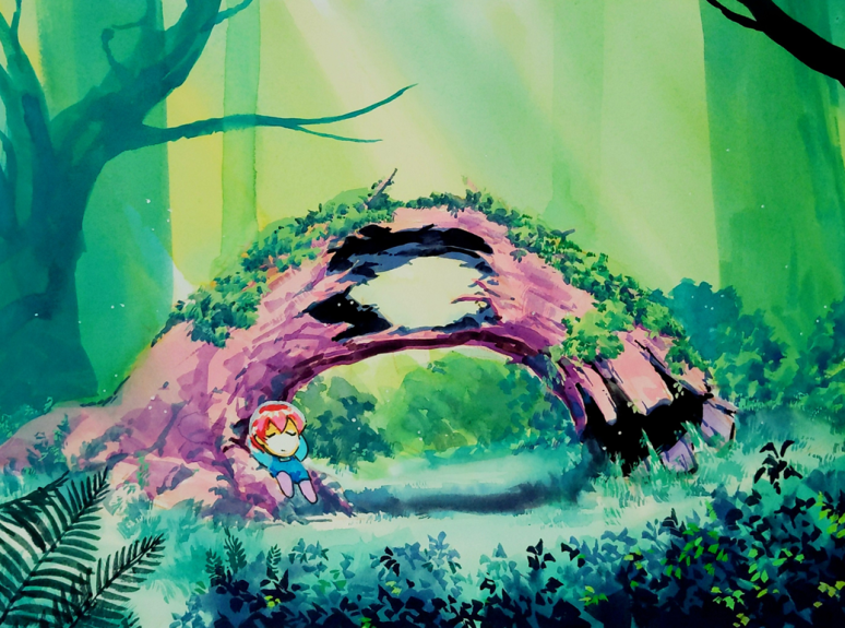 FieldsofMistria's tweet photo. whether in pixel or paint, the Deep Woods sure are peaceful 😴 https://t.co/0Y92r6iWC4