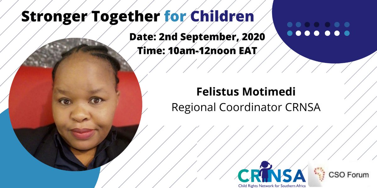 ACERWC_CSOForum's tweet image. The list of Dedicated experts and Child Champions is endless ❤️ 
Stay tuned for tomorrow's #ACERWC35SideEvent 
By registering zoom.us/webinar/regist…
@MTotoNews @CRNSA4 @EACRN @acerwc @DIGNIFIED_ug @rahab_ug @ESASavechildren @Save_AU_Liaison @PlanAULiaison @PlanGlobal @DCS_Kenya