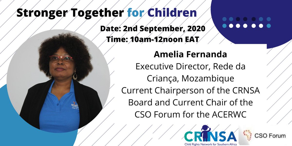 ACERWC_CSOForum's tweet image. The list of Dedicated experts and Child Champions is endless ❤️ 
Stay tuned for tomorrow's #ACERWC35SideEvent 
By registering zoom.us/webinar/regist…
@MTotoNews @CRNSA4 @EACRN @acerwc @DIGNIFIED_ug @rahab_ug @ESASavechildren @Save_AU_Liaison @PlanAULiaison @PlanGlobal @DCS_Kenya
