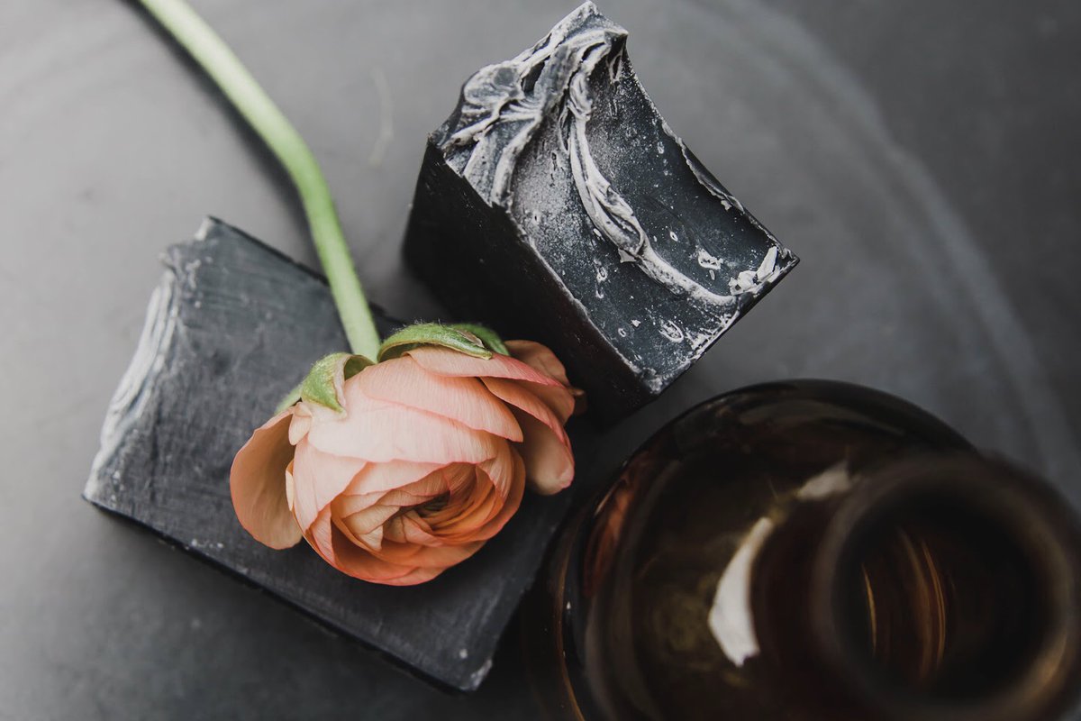 Activated charcoal, anyone? ⚫️ 

This natural ingredient deeply cleanses your pores and detoxifies skin. ✨

Learn more 👉 bit.ly/3bhtnqg

#activatedcharcoal #naturalsoap #vegansoap #artisansoap #handmadesoap #handmadeincincinnati