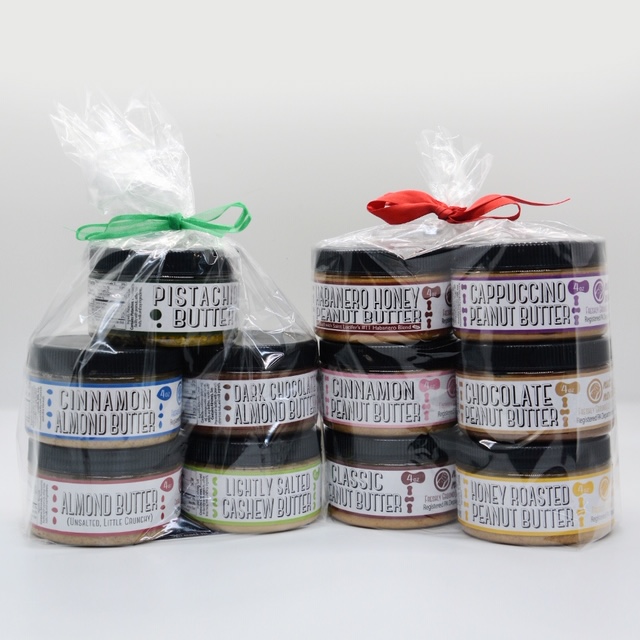 STMainST's tweet image. A special product offering from @NuttyNovelties that you can grab at our last #TelfordNightMarket TOMORROW! 

The ULTIMATE SAMPLER is the ULTIMATE GIFT. A Peanut Butter Sampler + A Tree Nut Sampler = The Best Way to Try Them All!