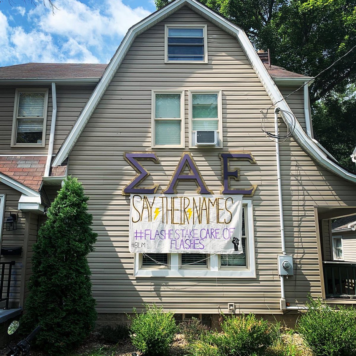 Sigma Alpha Epsilon stands with Greek life and the students of Kent State University against the injustices currently taking place in our nation! #FlashestakecareofFlashes⚡️#saytheirnames #BLM #PhiAlpha