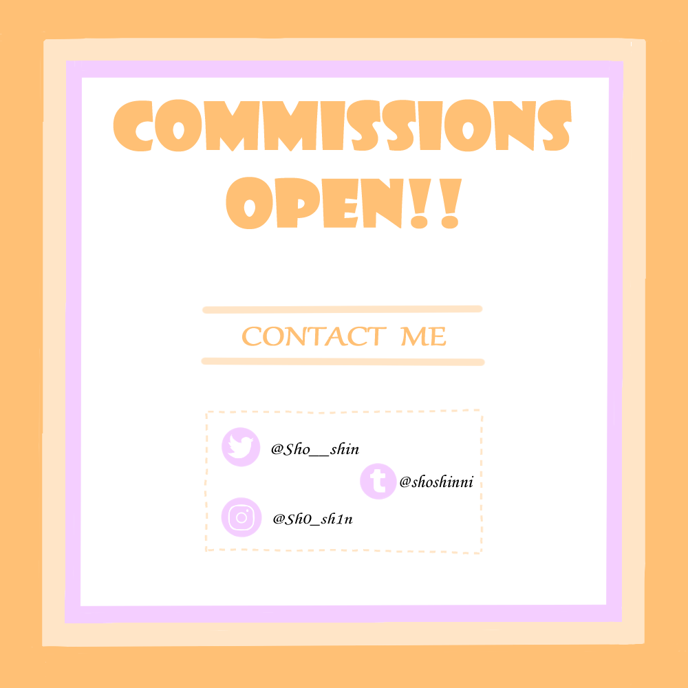 sho__shin's tweet photo. I'm happy to announce that the commissions are open again~ Dm me for more details! I'll be happy to work for you \(^ใฎ^)/
#commissionsopen #commissions #commission #artistsontwitter #digitalart #work #open #bust #halfbust #fullbody #art #keepondreaming #shoshin https://t.co/E1G5aBD1ne