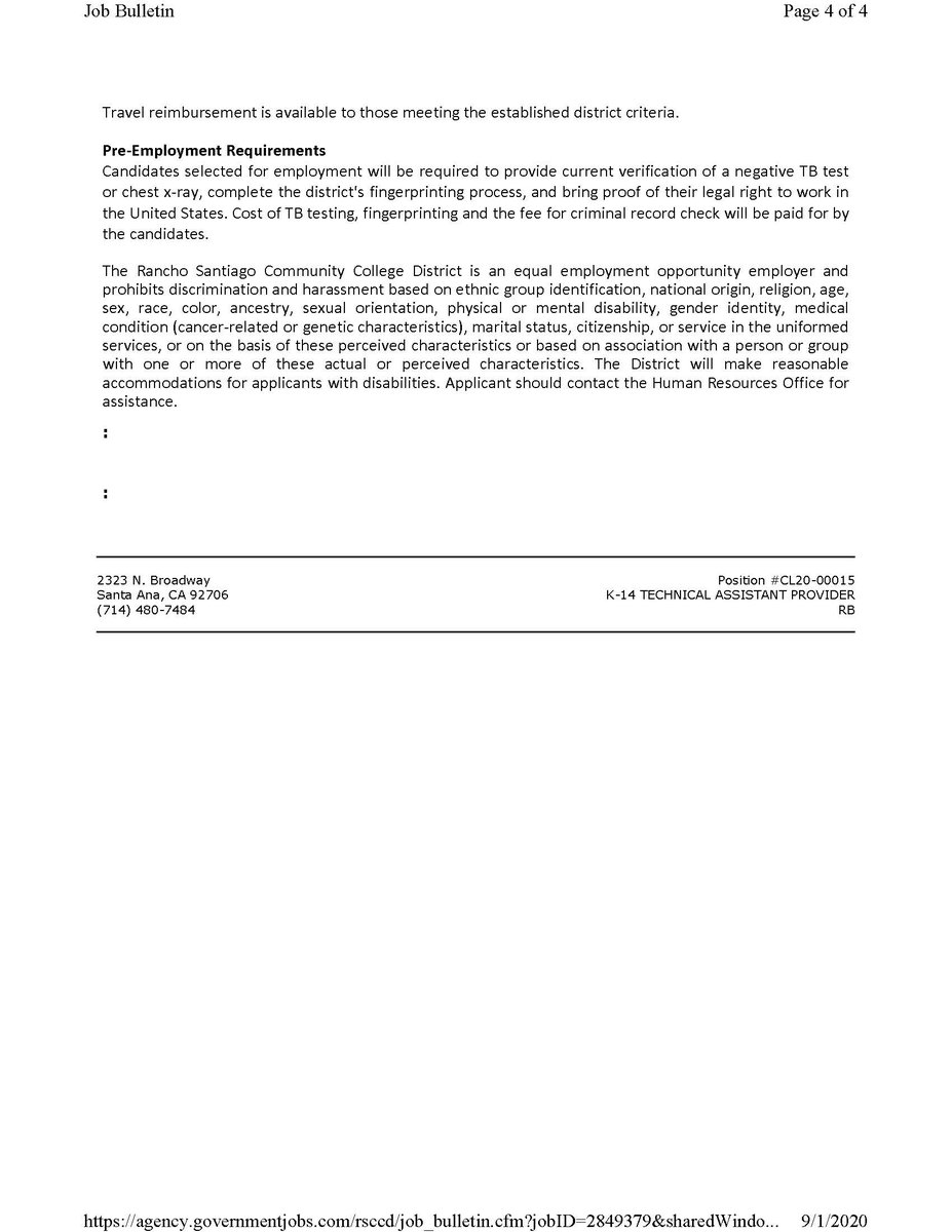 <a href="/Laocrc/">Adriene “Alex” Davis, Ed.D.</a> <a href="/RSCCD/">Rancho Santiago CCD</a> has launched its search for two (2) K14 Strong Workforce Program Technical Assistance Providers. Please see the attachment for details or click the link for the job announcement:

lnkd.in/d2SwPep