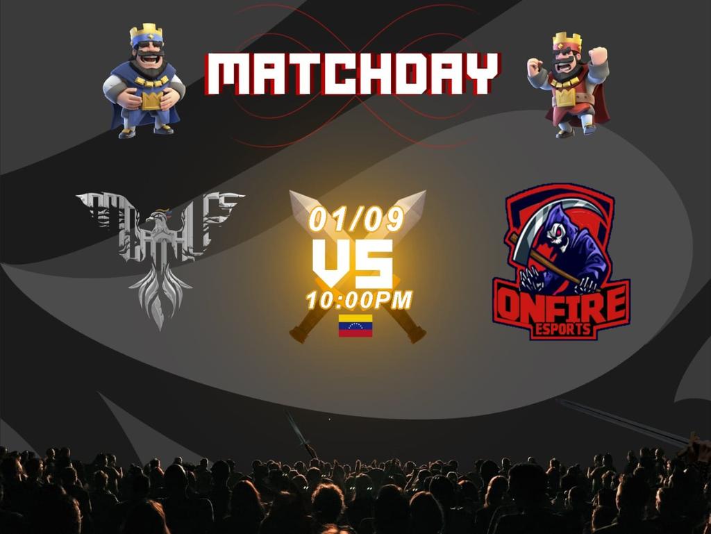<a href="/CRInmortales/">Inmortales</a> Hoy tendremos doble tanda de partidos comenzando por este enfrentamiento en la liga @MJleague

Vs
<a href="/OnfireeSport5/">Onfire eSports</a>

A por ellos team 💪🏻💪🏻💪🏻