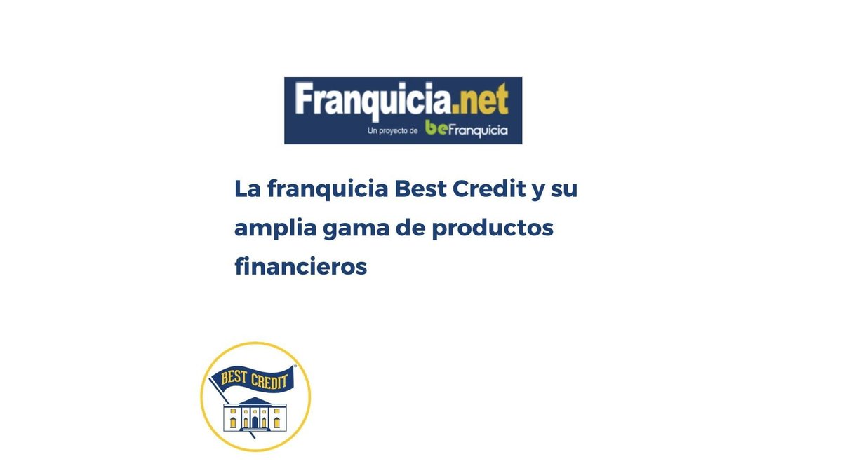 BestHouseLeon's tweet photo. En🏁🏠🦁BEST HOUSE León os compartimos el artículo de nuestra Franquicia Financiera de https://t.co/3HVP5Z0h7G
+info en el link
https://t.co/kH15aCfhZy
#AmpliaGama #ProductosFinancieros #CondicionesInmejorables #Particulares #Empresas #FranquiciasNet #BestCredit #BestHouseLeon https://t.co/sptg4gipAy