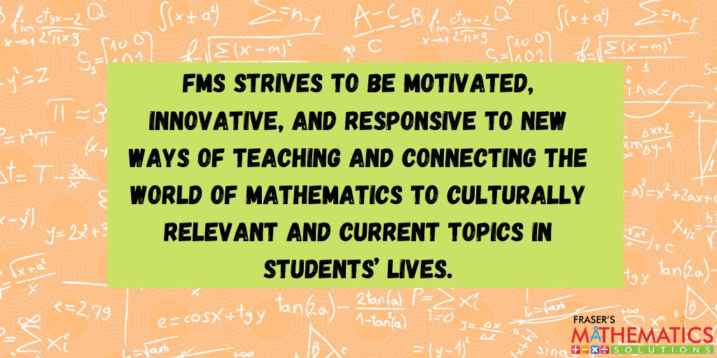 f_m_solutions's tweet image. What is one way you make mathematics culturally relevant for your students? 

#MATHTIPTuesday
