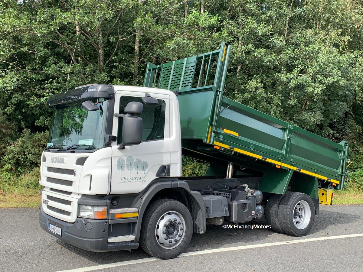 McElvaneyMotors's tweet photo. Congratulations to Silverstream Landscapes on the purchase of this bespoke built Scania P230 4x2 tipper. Designed as an 18 tonner that looks like and handles like a 10 tonner, this tipper ticks all of the boxes. Health to drive. #McElvaneyMotors #ScaniaP230 #TopTipper https://t.co/Nxxjsj6m3L