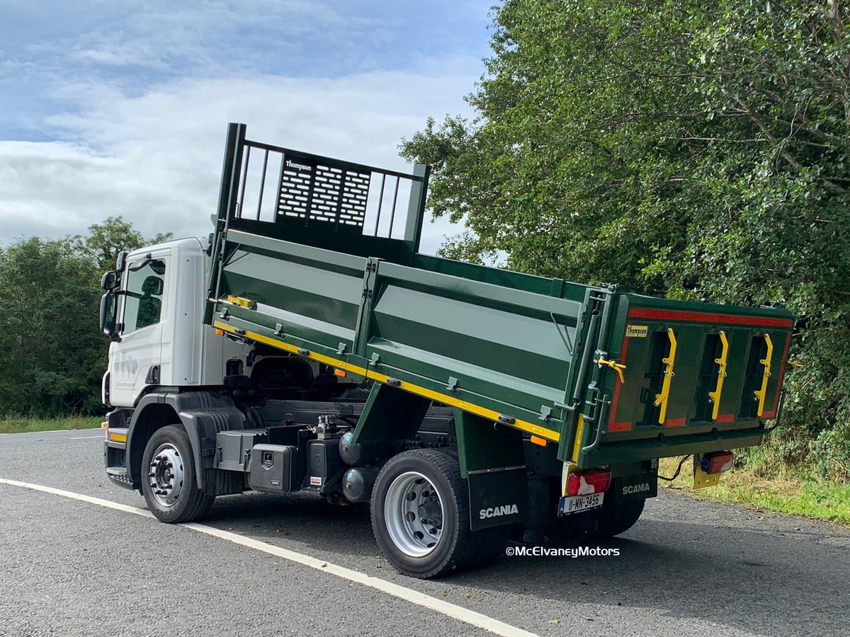 McElvaneyMotors's tweet photo. Congratulations to Silverstream Landscapes on the purchase of this bespoke built Scania P230 4x2 tipper. Designed as an 18 tonner that looks like and handles like a 10 tonner, this tipper ticks all of the boxes. Health to drive. #McElvaneyMotors #ScaniaP230 #TopTipper https://t.co/Nxxjsj6m3L