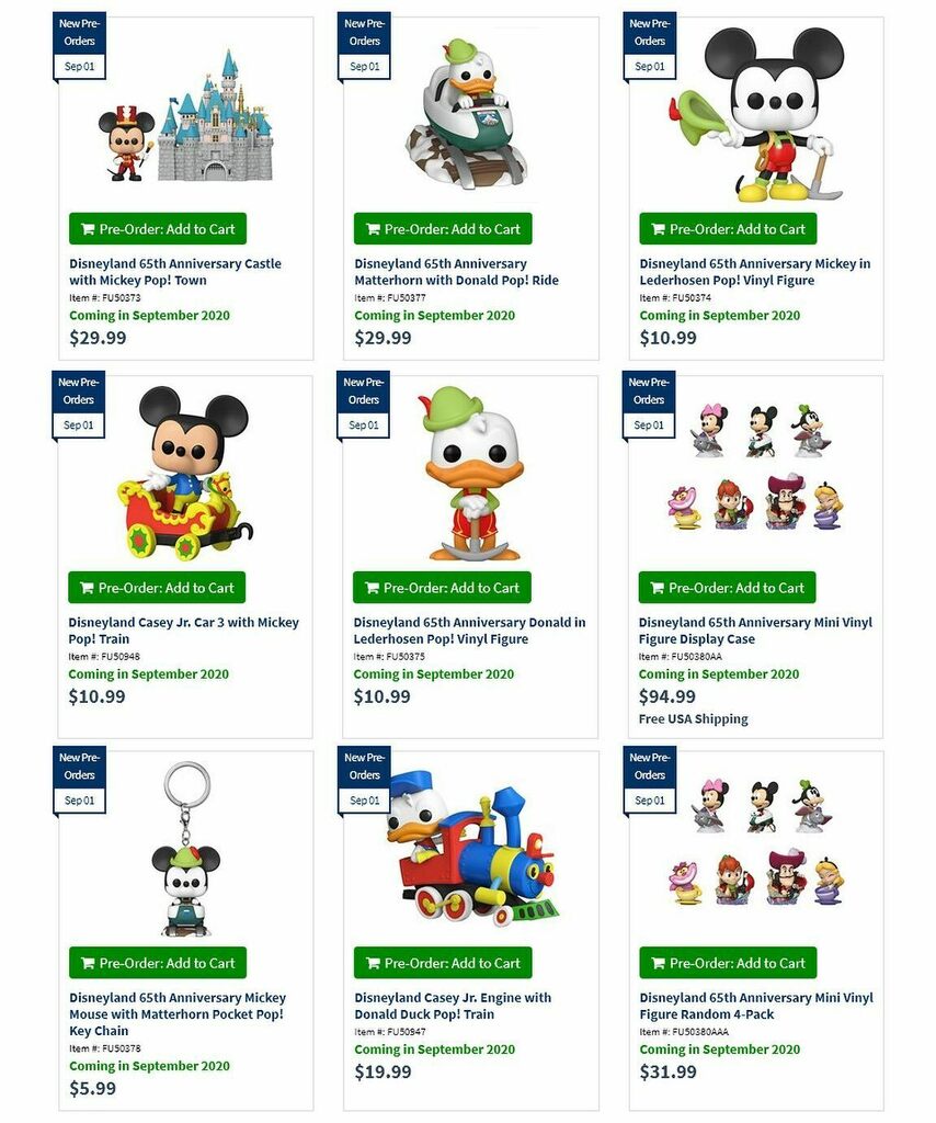 Disneyland Resort 65th Anniversary Pop 