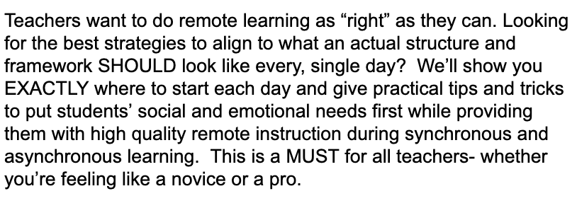 Ts...this is a MUST session for you...Remote Learning Done "RIGHT"...Sept. 16th at 3:30pm 

Don't miss this chance for personalized PD!  <a href="/IllinoisASA/">IASA</a>

cvent.me/NVLnYn