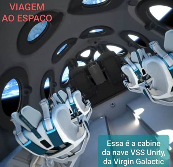 ColunaHighTech's tweet photo. São 12 janelas para observar a #Terra e 16 #Cameras de altíssima definição para #fotos e #vídeos. A @virgingalactic, que vai levar turistas para voos suborbitais, revelou como será o interior de sua espaçonave, a VSS Unity. https://t.co/v5vVrd3TlC