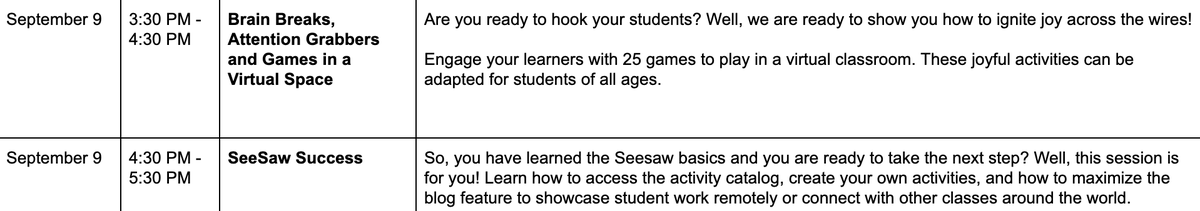 Ts! Remote Learning TOOLS are back!  $30/teacher for registered groups!  Best personalized PD you'll get!

Sept 9th it begins with Seesaw and Brain Breaks/Attention Grabbers!

Don't miss this chance for personalized PD!  cvent.me/NVLnYn

<a href="/IllinoisASA/">IASA</a> <a href="/kimdarche/">Kim Darche</a>