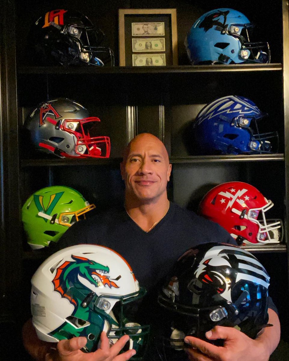 The new owner of the XFL.

<a href="/TheRock/">Dwayne Johnson</a> is keeping $7 framed in his office because that was the amount of money he had when he got cut from the CFL before his wrestling career

✊ <a href="/BRWrestling/">B/R Wrestling</a>