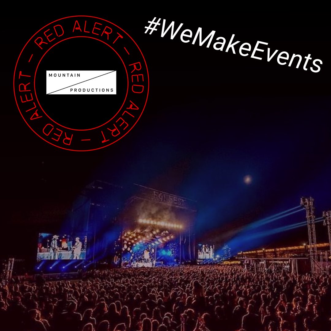 MtnPrds's tweet photo. Mountain Productions has been #makingevents for over 4 decades with our amazing colleagues across the industry. The entire live events industry employs over 12 million people and is now on #redalert for survival since closing down in March.

#WeMakeEvents #RestartAct #LiveEvents https://t.co/taYN6JyhG9