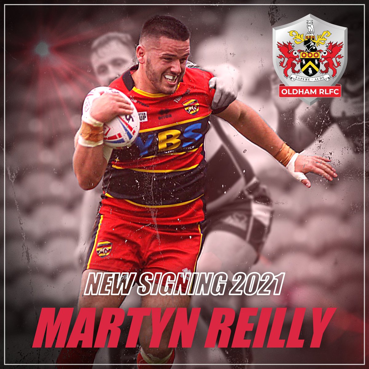 Roughyeds's tweet photo. Oldham RLFC are thrilled to announce the signing of @ReillyMartyn ahead of our 2021 Betfred Championship season ✍🏻 #OldhamRL2021 https://t.co/AdA8CmPWhD