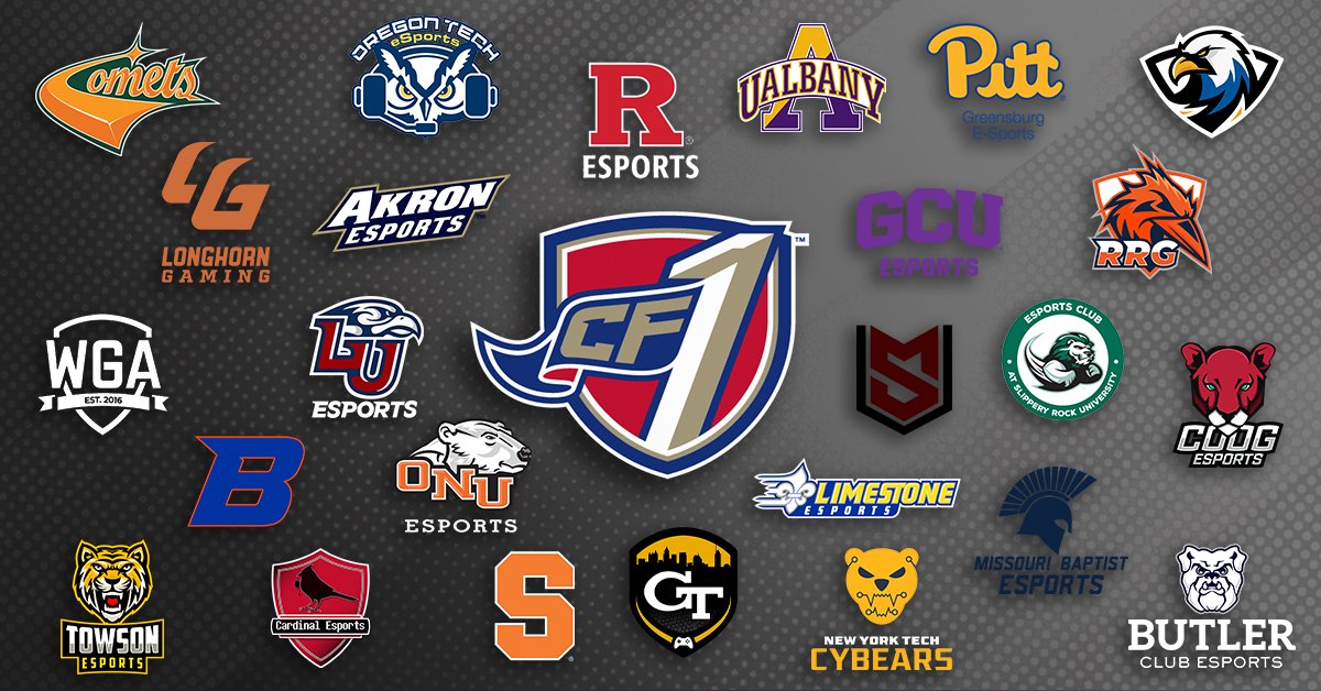 cf1esports's tweet photo. 25 Schools and counting!

#cf1 #valorant #esports #collegiateesports https://t.co/pjpW0B2yLw