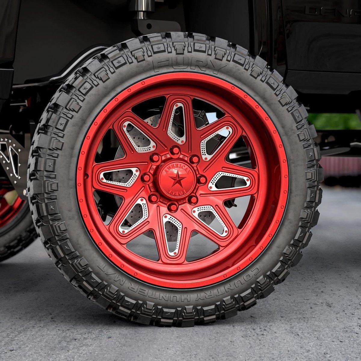 The #2020 (CK203) STELLAR in Lollypop Red w/ Machined Faceplates from our Concave Faceplate Series.
Available sizes :  20' - 30'
5 Lug | 6 Lug | 8 Lug
#AmericanForceWheels #AmericanForce #CustomWheels #Concave #ConcaveWheels #FordTrucks #RamTrucks #ChevyTrucks #Liftedtrucks #4x4