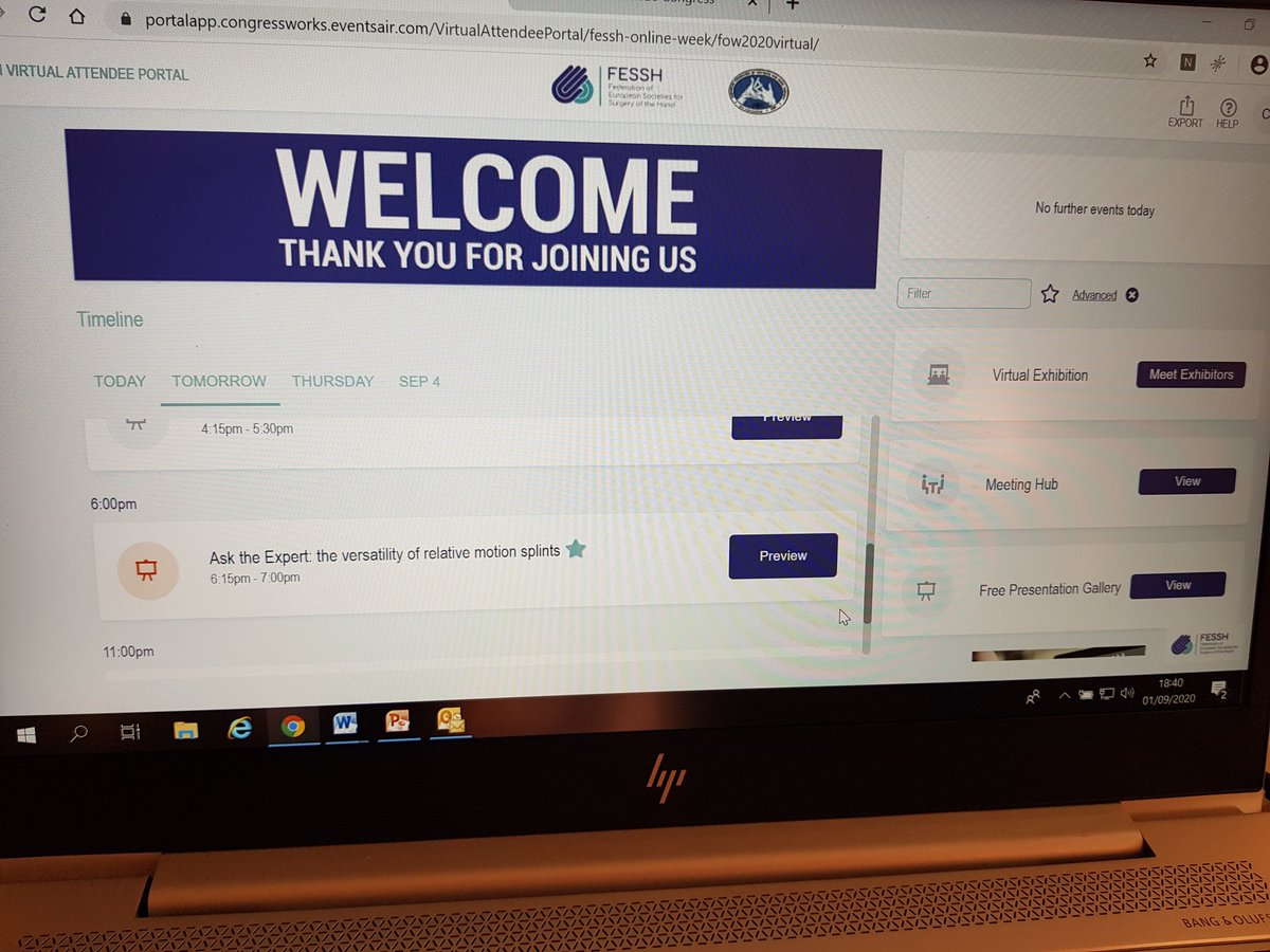 CPilbeamKirkPT's tweet photo. Enjoy the opening sessions @efsht @fessh2020 #Basal2020 #FESSH_EFSHT2020
Less than 24hrs until Ask the Expert: Relative Motion with @missmeliss2305 and J. Howell Looking forward to discussing all things relative! #Hand_Therapy https://t.co/v6bkJJE2tV