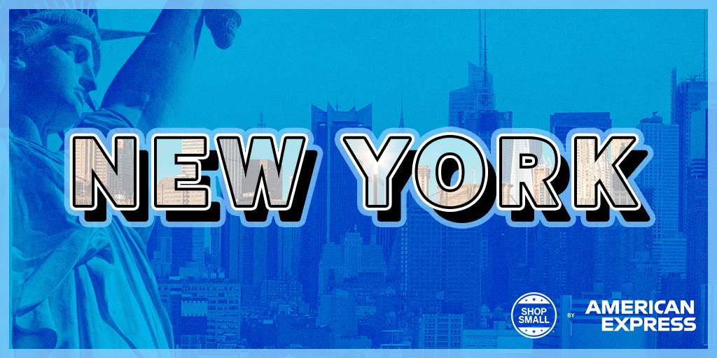 AmericanExpress's tweet image. Calling all New Yorkers! It’s time to #ShopSmall and Save Your Faves! Jump in our replies and tell us which small businesses make your city special and we’ll shout out a few merchants in upcoming posts.
