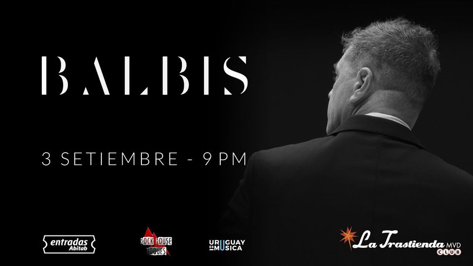. <a href="/ale_balbis/">BALBIS</a> en La @LaTrastiendaMVD 
Jueves 3 de setiembre, 21 horas
🎟️Entradas en <a href="/AbitabOficial/">Abitab Oficial</a> 
+Info: bit.ly/34VjYVM