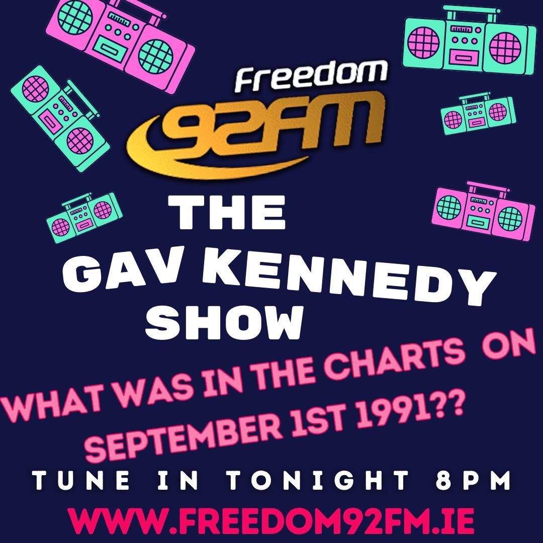 freedomfmonline's tweet photo. Less than an hour to go to the top songs of September 1st 1991, Tune in to Gav Kennedy from 8pm.
#90s #chartcountdown #charts #relivingmychildhood #relivingmemories #dance #pop #rock #oldschool https://t.co/LQTigLPIEC