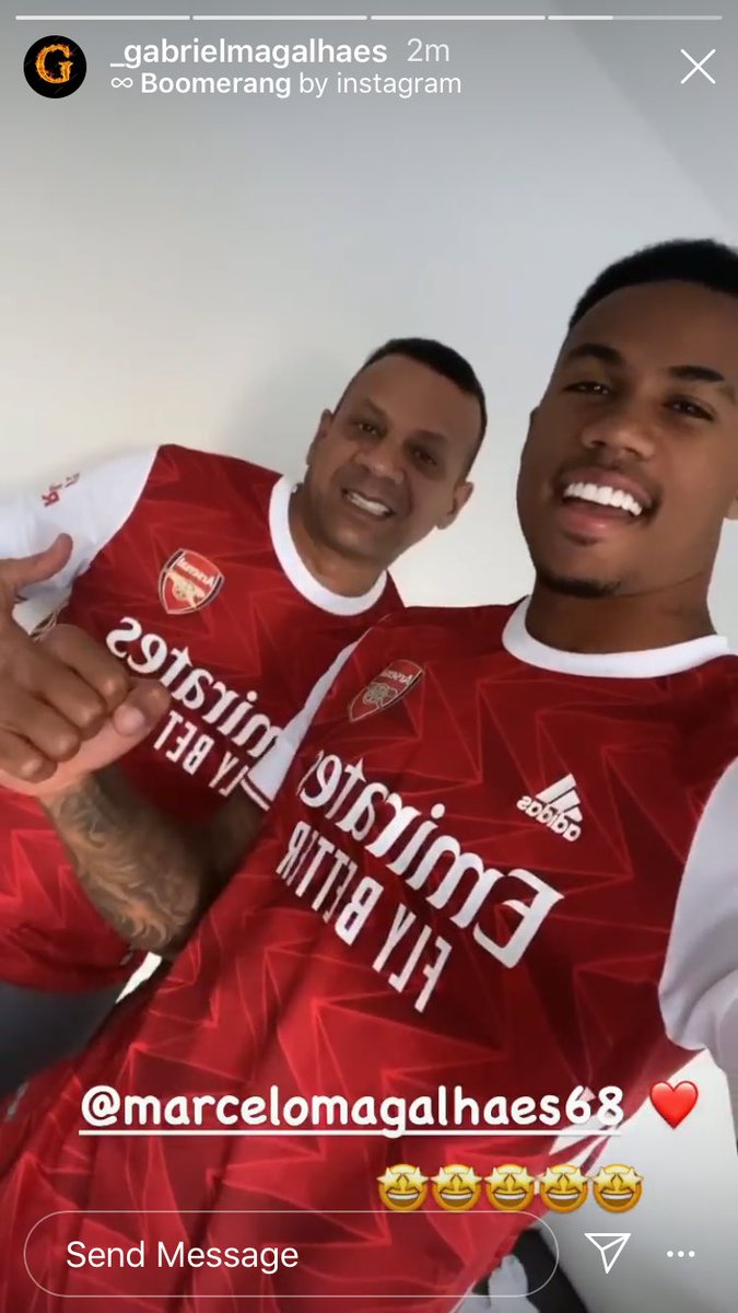 Afcstuff On Twitter Gabriel Magalhaes On Instagram Story In An Arsenal Shirt With His Father Marcelo Also In An Arsenal Shirt Ig Gabrielmagalhaes Afc Https T Co Itliwfrj9v