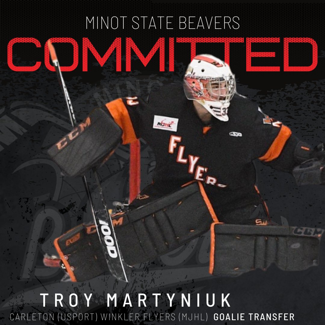 🖊 𝐂𝐨𝐦𝐦𝐢𝐭𝐭𝐞𝐝!🖊 

⬛️Troy Martyniuk
⬛️Goalie 
⬛️Carleton Ravens (USport)

𝙒𝙚𝙡𝙘𝙤𝙢𝙚 𝙩𝙤 𝙩𝙝𝙚 𝘽𝙚𝙖𝙫𝙚𝙧𝙨 𝙏𝙧𝙤𝙮!

📝bit.ly/32L2kBp