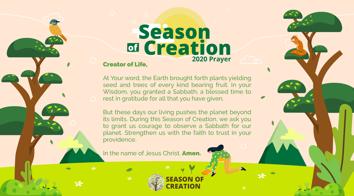 The #SeasonOfCreation is starting! Join the World Day of Prayer for the Care of Creation with the prayer we have prepared bit.ly/SOCPrayerBlog ➡️ ️Help us share and viralize this message!