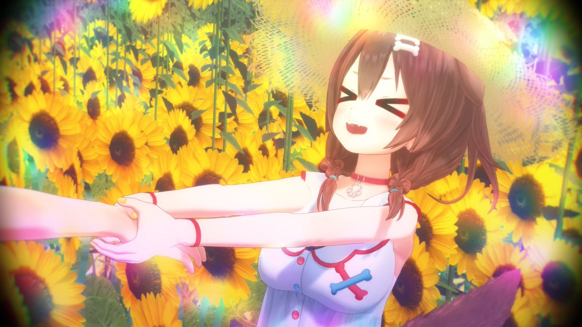 Summer~麦わらのころねと思い出の向日葵~②  #できたてころね   #戌神ころねMMD © 2019 cover corp.