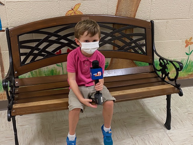 When it is your first week of in-person kindergarten, and you are already famous! Welcome to our new EastView Wildcats! <a href="/wildaboutev/">Kelly Ford</a>