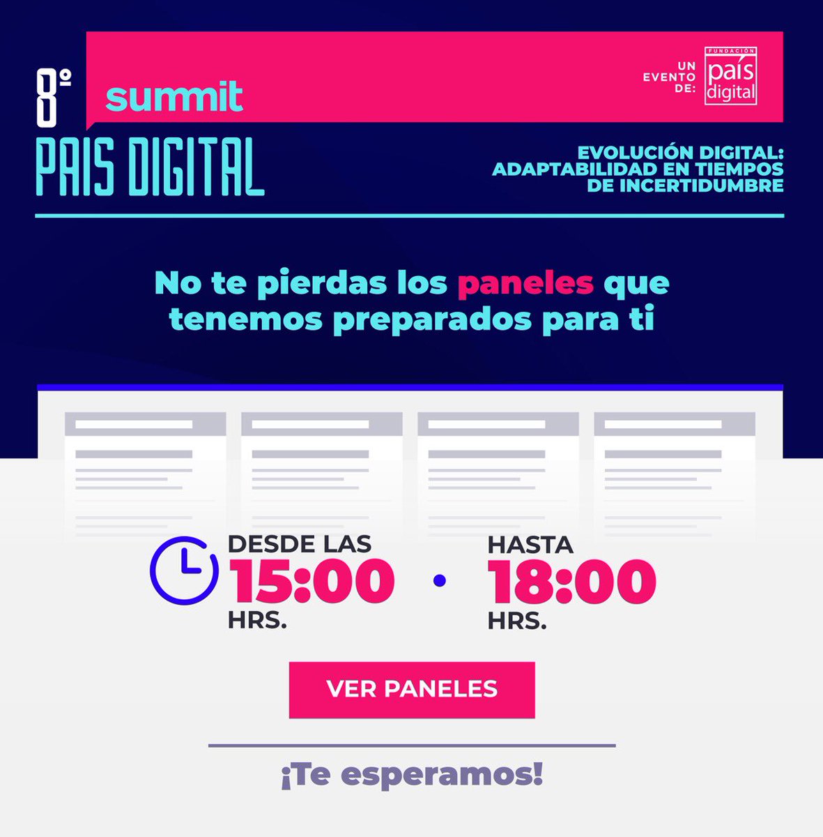 Sebas_2M's tweet photo. A partir de las 15.00 hrs se abren los paneles de Summit País Digital 2020. Pueden revisar la agenda y todo el contenido en https://t.co/v0uyMqfu1L @latercera @pulso_tw / @fpaisdigital https://t.co/OhutHLqJiI