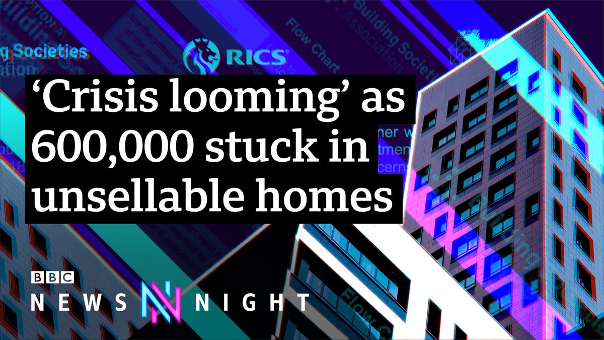 BBCNewsnight's tweet photo. New regulations brought in after the Grenfell tragedy require safety checks for thousands of buildings with cladding.
 
Many of those who live inside are now struggling to sell their homes until they’re certified as safe.

WATCH ➡️ https://t.co/xuir6yPJsQ

#Newsnight https://t.co/Nve6HEYkyZ