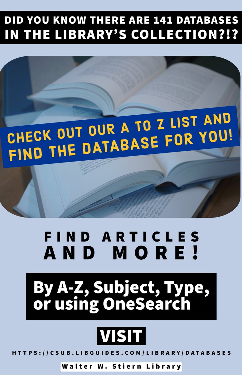 CSUB Library tweet media